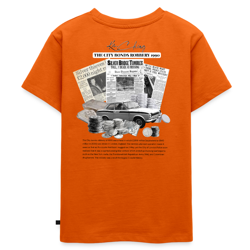 Silver Range City Bonds Robɓery 1990 Tee limited edition - orange 