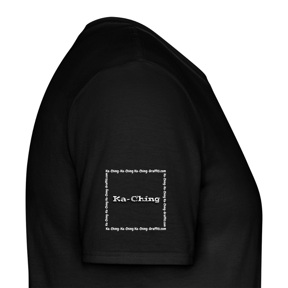 Unisex T-Shirt Ching Silver Logo WH/Dark CHSLR-T-03d - black