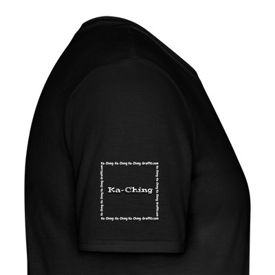 Unisex T-Shirt Ching Silver Logo WH/Dark CHSLR-T-03d - black