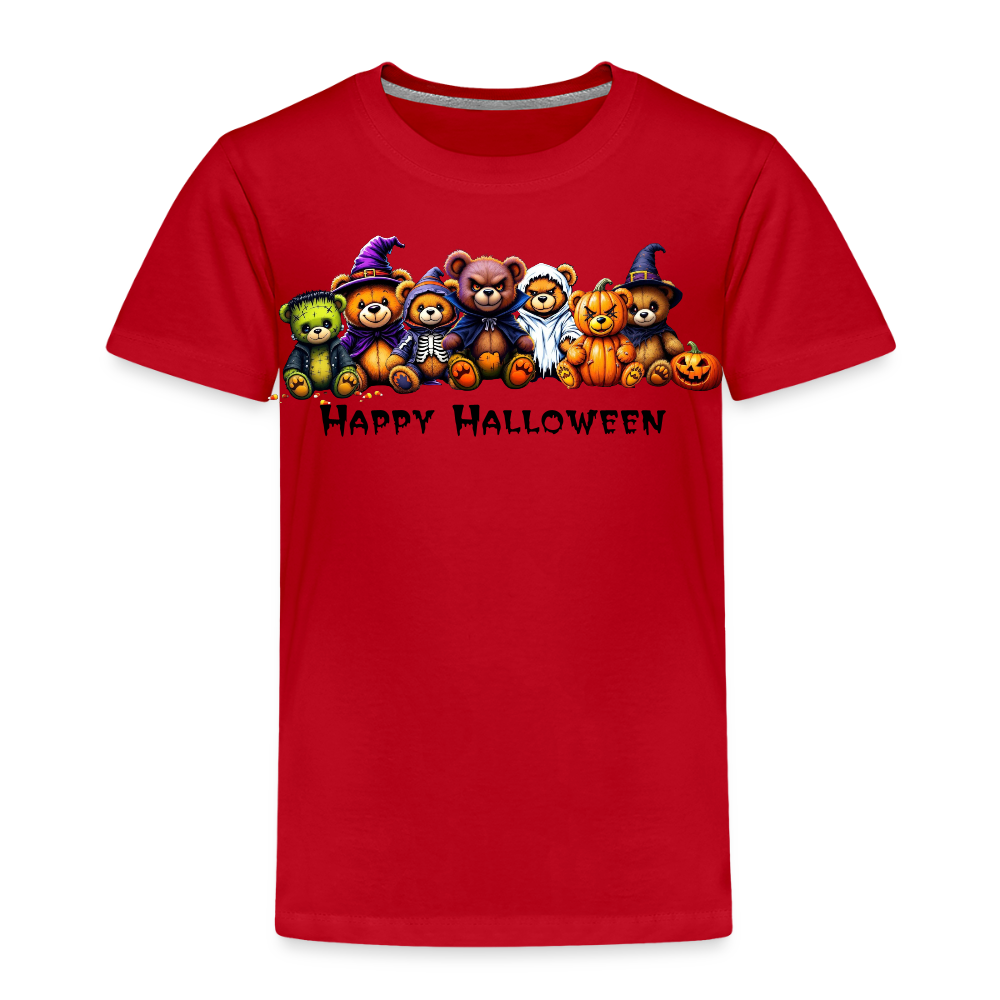 Teddies Halloween Tee - red