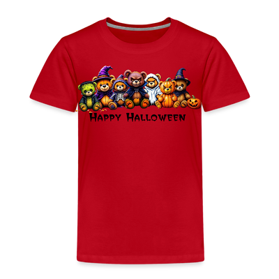 Teddies Halloween Tee - red