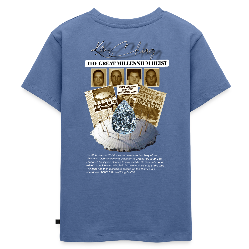 Diamond Range Millenium Heist 2000 Tee limited edition - stone blue