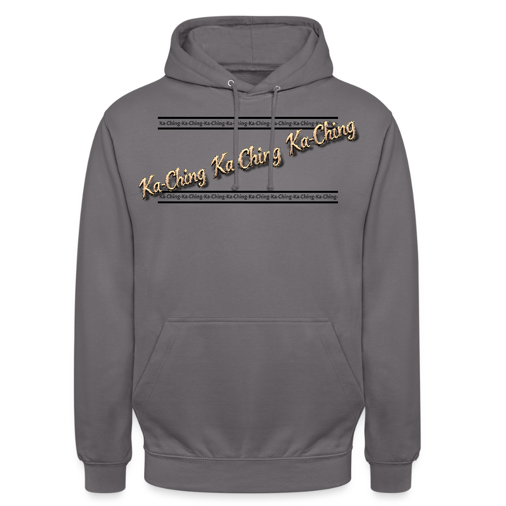 Ka-Ching Unisex Hoodie design 2 - elephant grey