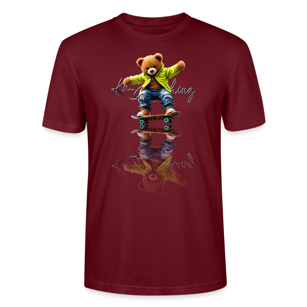 skateboarding Teds Tee - burgundy