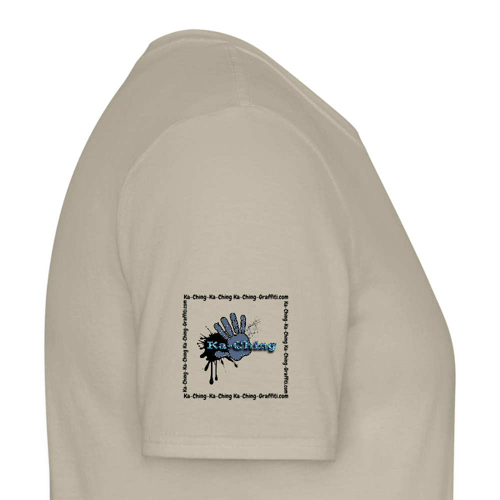 Unisex T-Shirt Ching Blue Logo CHBL-T-05w - sand beige