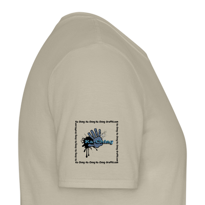 Unisex T-Shirt Ching Blue Logo CHBL-T-05w - sand beige