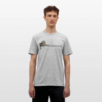 Ka-Ching T-Shirt Ching Gold Logo CHGD-T-02w - heather grey