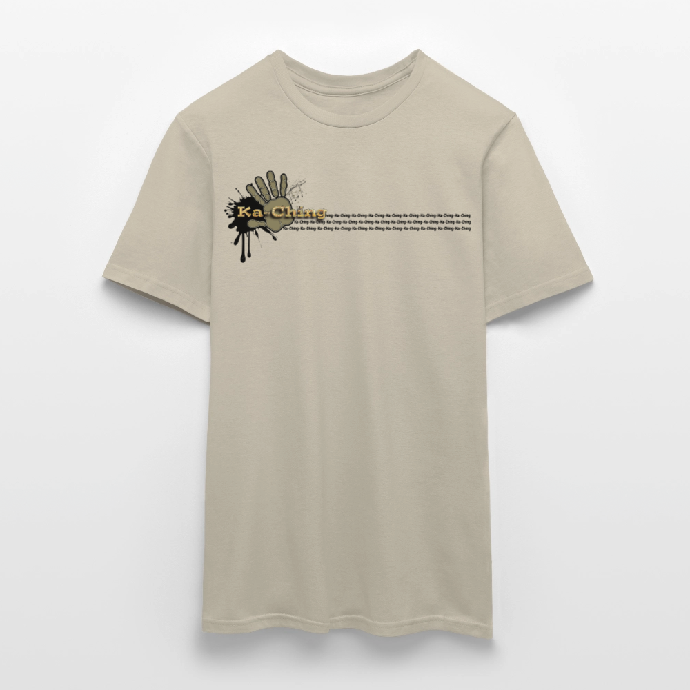 Ka-Ching T-Shirt Ching Gold Logo CHGD-T-02w - sand beige