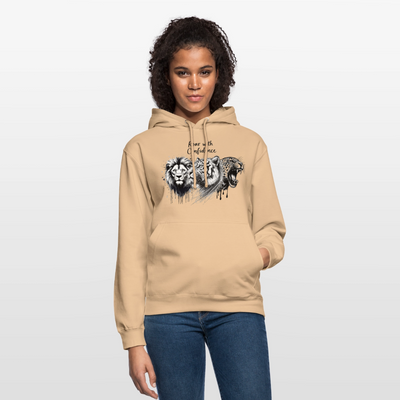 Ka-Ching Raw with confidence Unisex Hoodie - peach