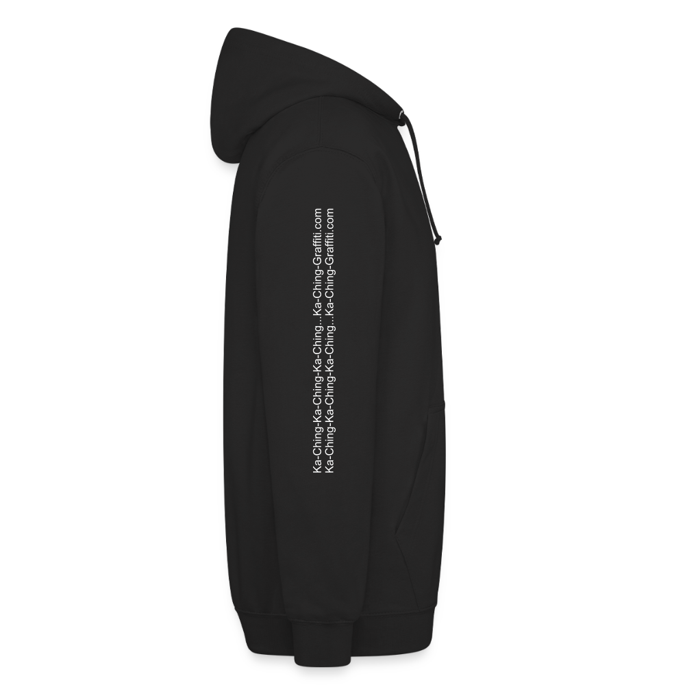 Ka-Ching Unisex Hoodie Ching Blue logo - black