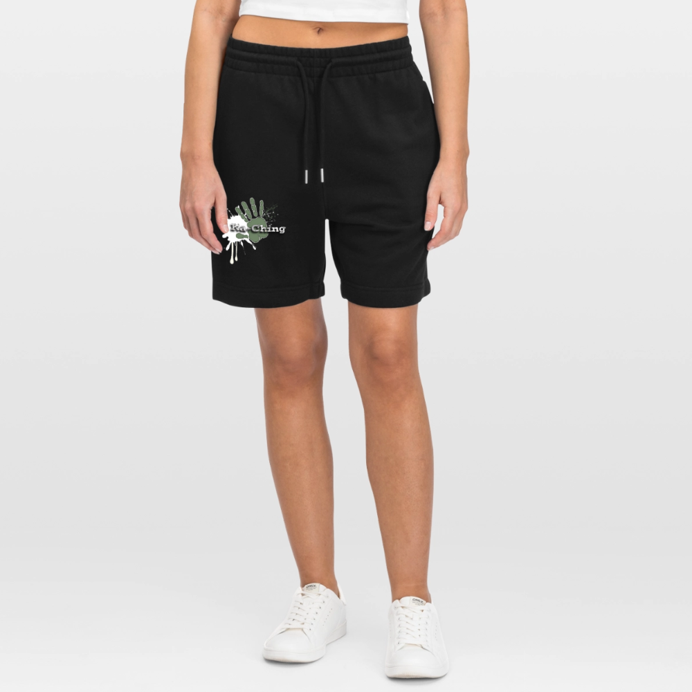 Ka-ching Unisex Jogging Shorts Ching Silver on black - black