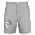 Ka-ching Unisex Jogging Shorts Ching Silver on black - heather grey