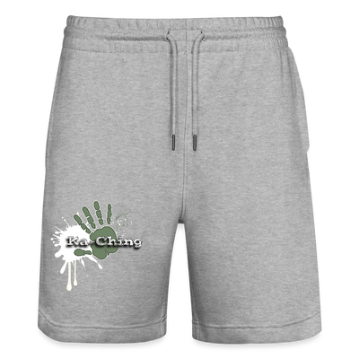 Ka-ching Unisex Jogging Shorts Ching Silver on black - heather grey