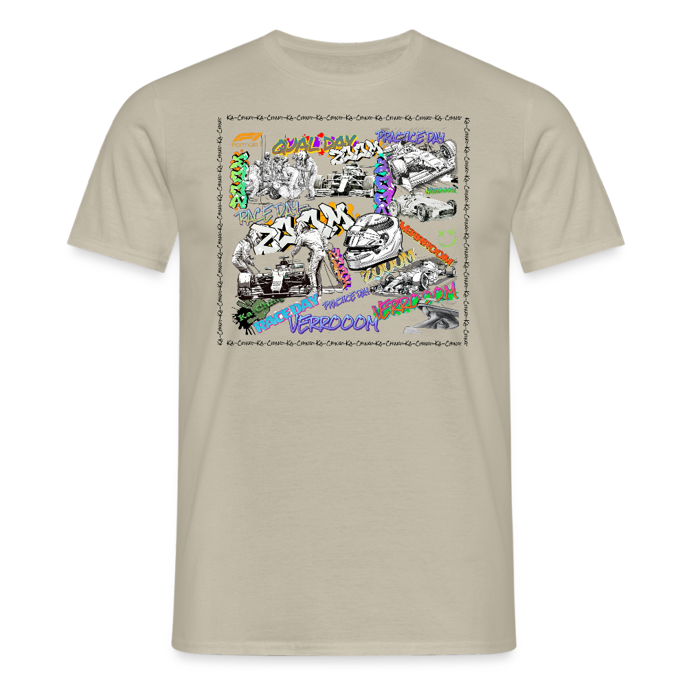 Unisex T-Shirt F1 Graffiti - sand beige