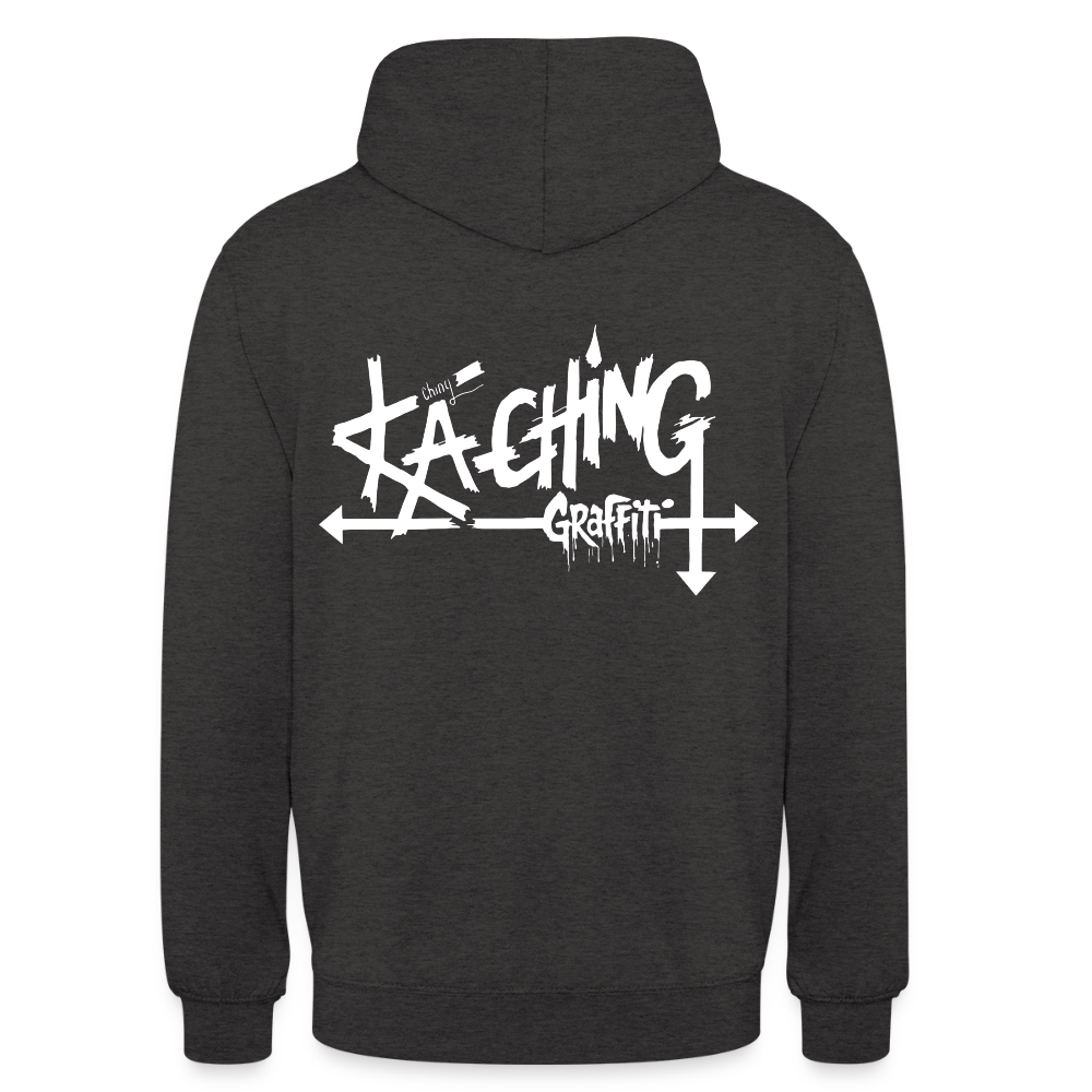 Minimal Range Unisex Hoodie limited Ka-Ching ⁶design - charcoal grey