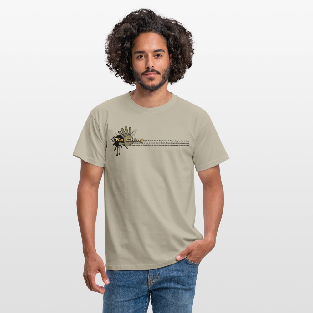 Ka-Ching T-Shirt Ching Gold Logo CHGD-T-02w - sand beige