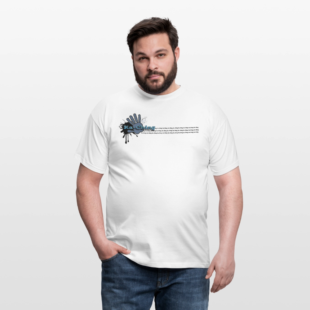 Unisex T-Shirt Ching Blue Logo CHBL-T-05w - white