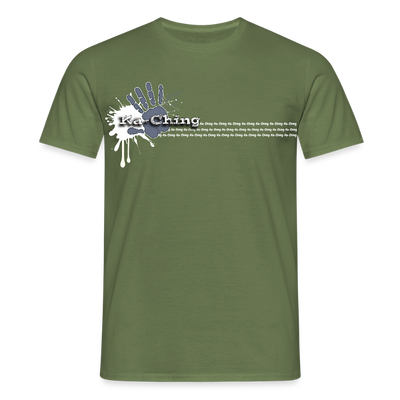 Unisex T-Shirt Ching Silver Logo WH/Dark CHSLR-T-03d - military green