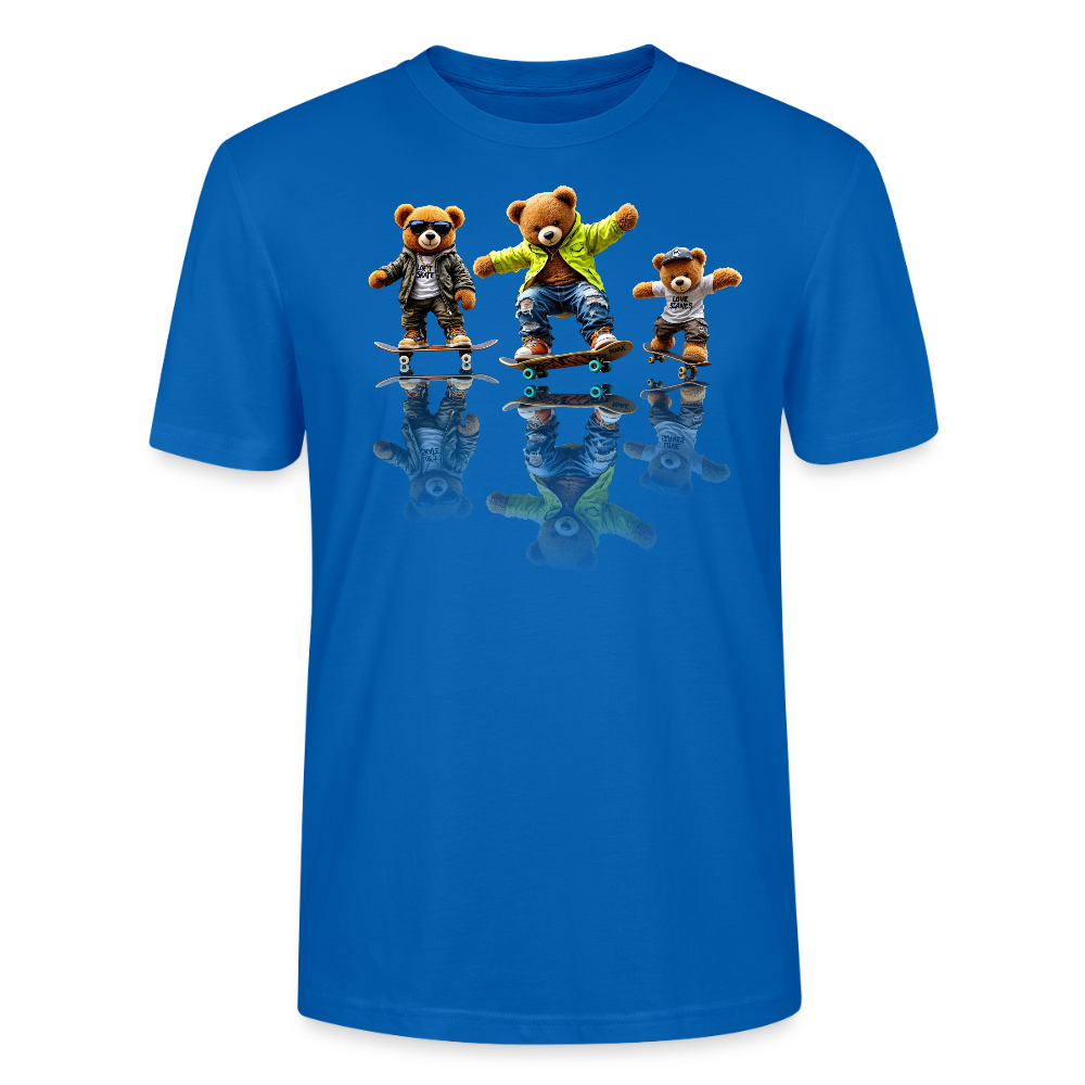 skateboarding Teds Tee - peacock-blue