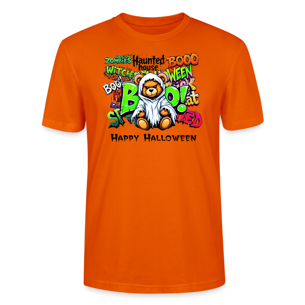 Teddie Ghost boo Tee - bright orange