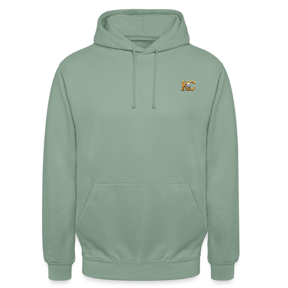 diamond range limited edition Hoodie  design 1 light background - steel green