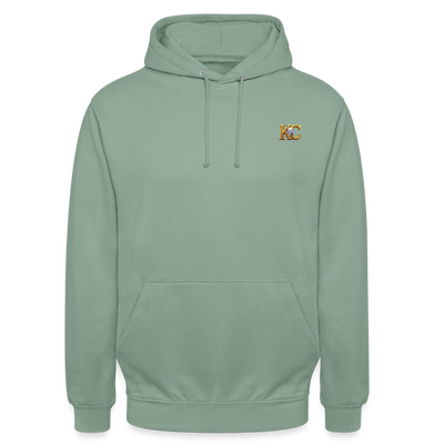 diamond range limited edition Hoodie  design 1 light background - steel green