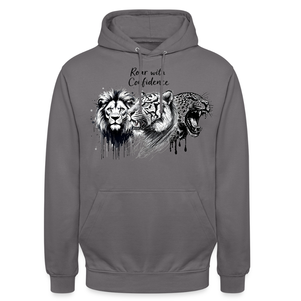 Ka-Ching Raw with confidence Unisex Hoodie - elephant grey