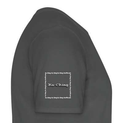 Unisex T-Shirt Ching Silver Logo WH/Dark CHSLR-T-03d - charcoal grey