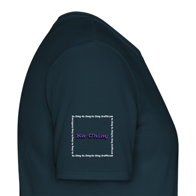 Unisex T-Shirt Ching Purple Logo WH/Dark CHPU-T-06d - navy