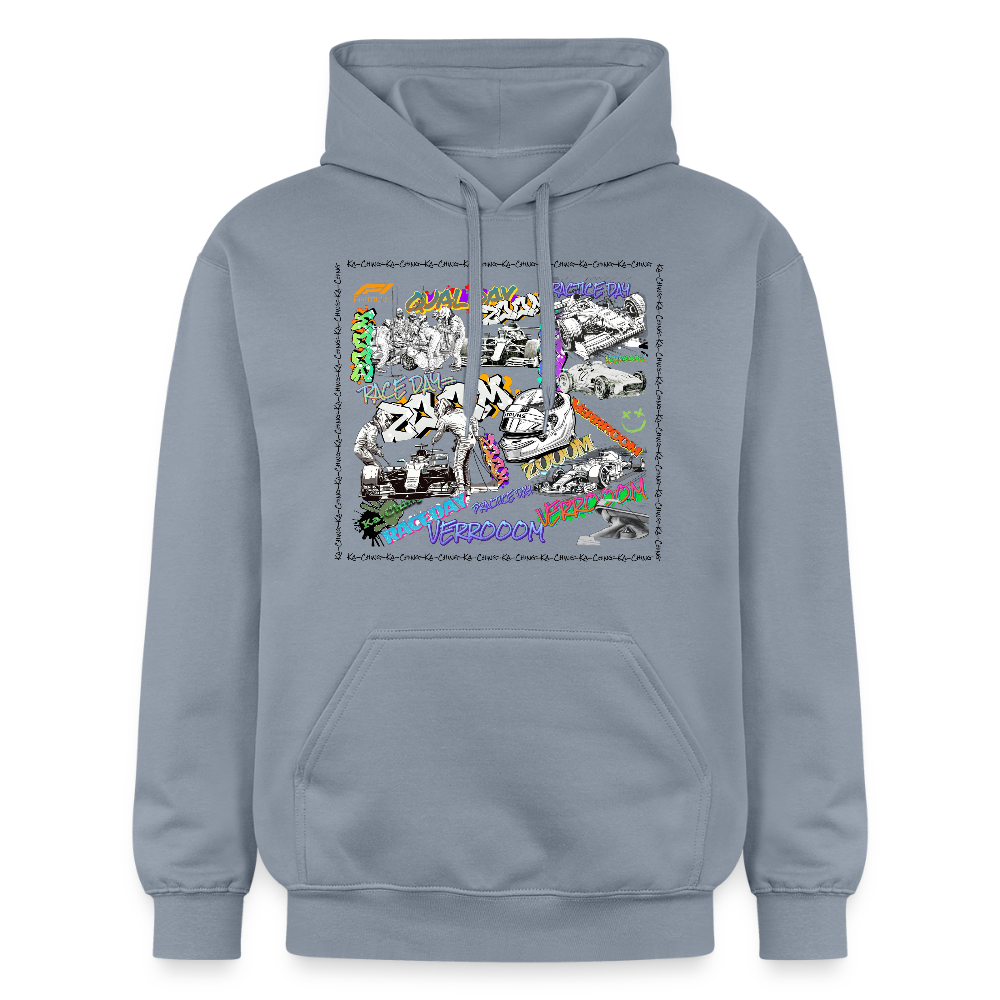 Unisex F1 Graffiti Hoodie - blue