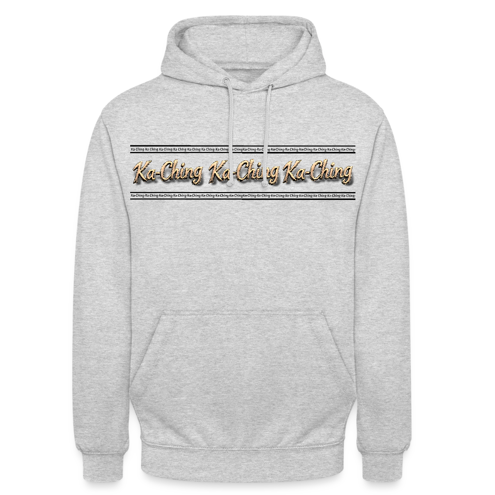 Ka-Ching Unisex Hoodie - light heather grey