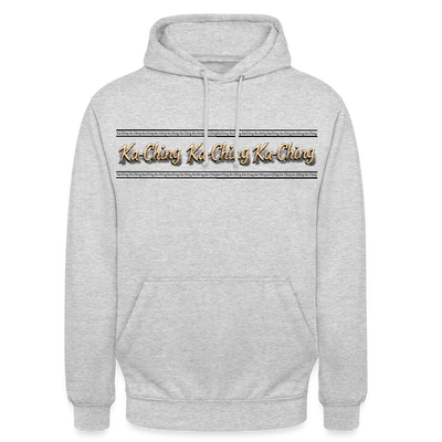 Ka-Ching Unisex Hoodie - light heather grey