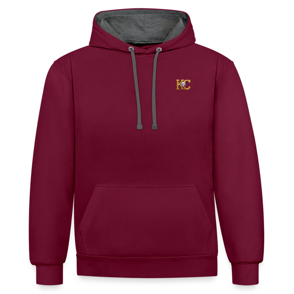 Diamond Range Millenium Heist 2000 Hoodie limited edition - burgundy/charcoal