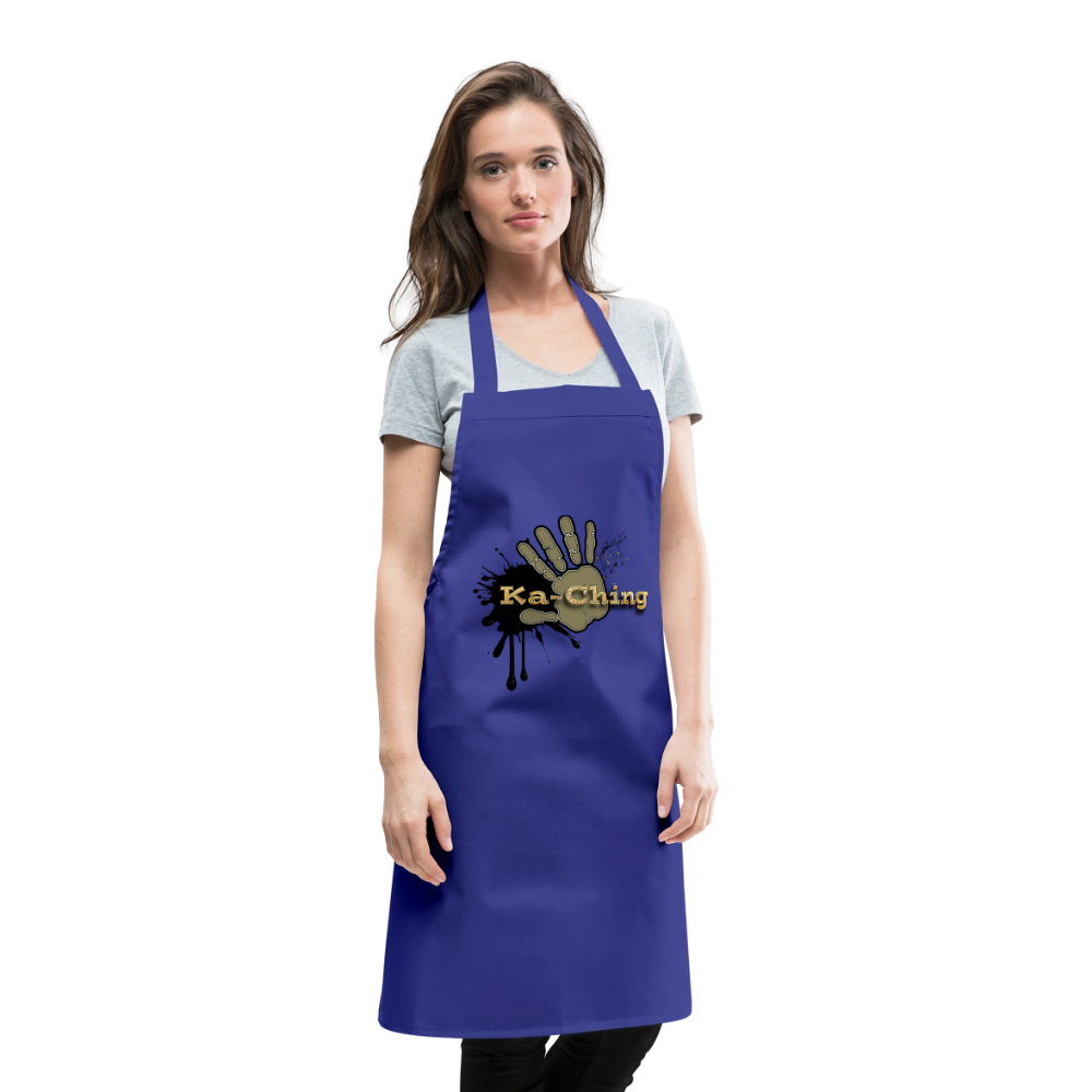 Cooking Apron gold - royal blue