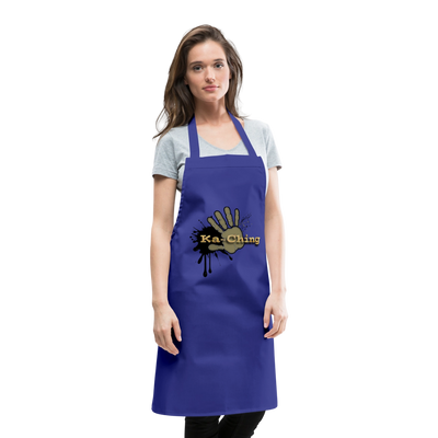 Cooking Apron gold - royal blue