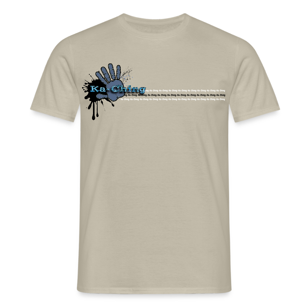 Unisex T-Shirt Ching Blue Logo CHBL-T-05c - sand beige
