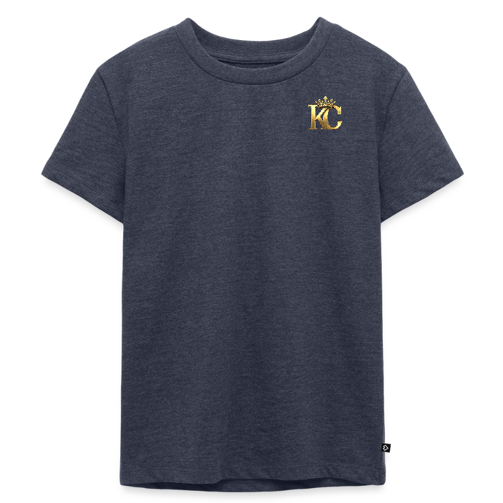 Gold Range Heathrow Robɓery Tee limited edition - heather denim