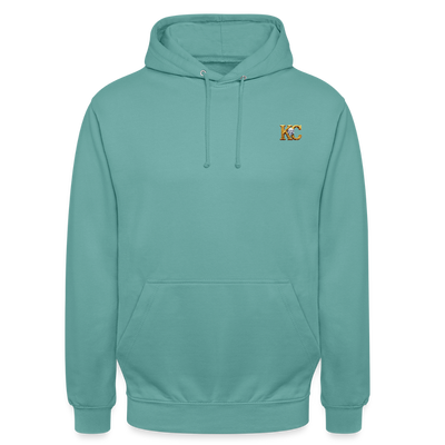 diamond range limited edition Hoodie  design 1 light background - pastel turquoise