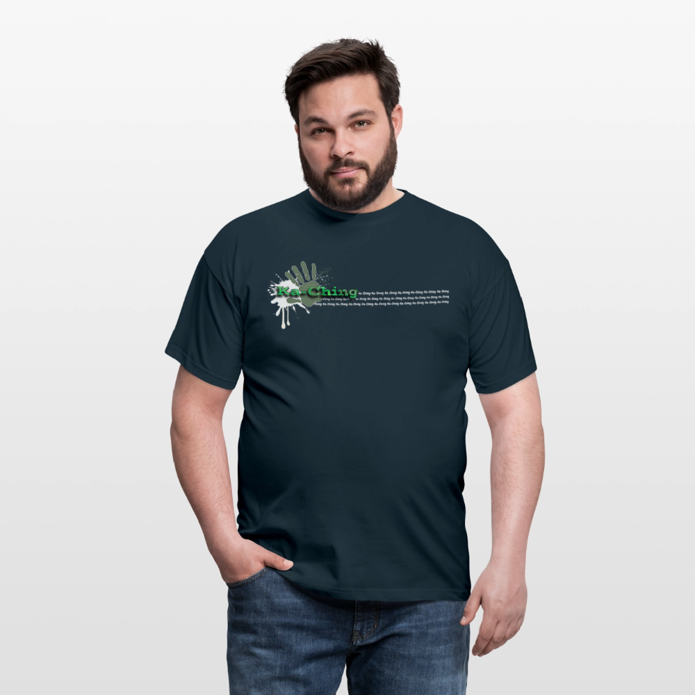 Unisex T-Shirt Ching Green Logo WH/Dark CHGR-T-01d - navy