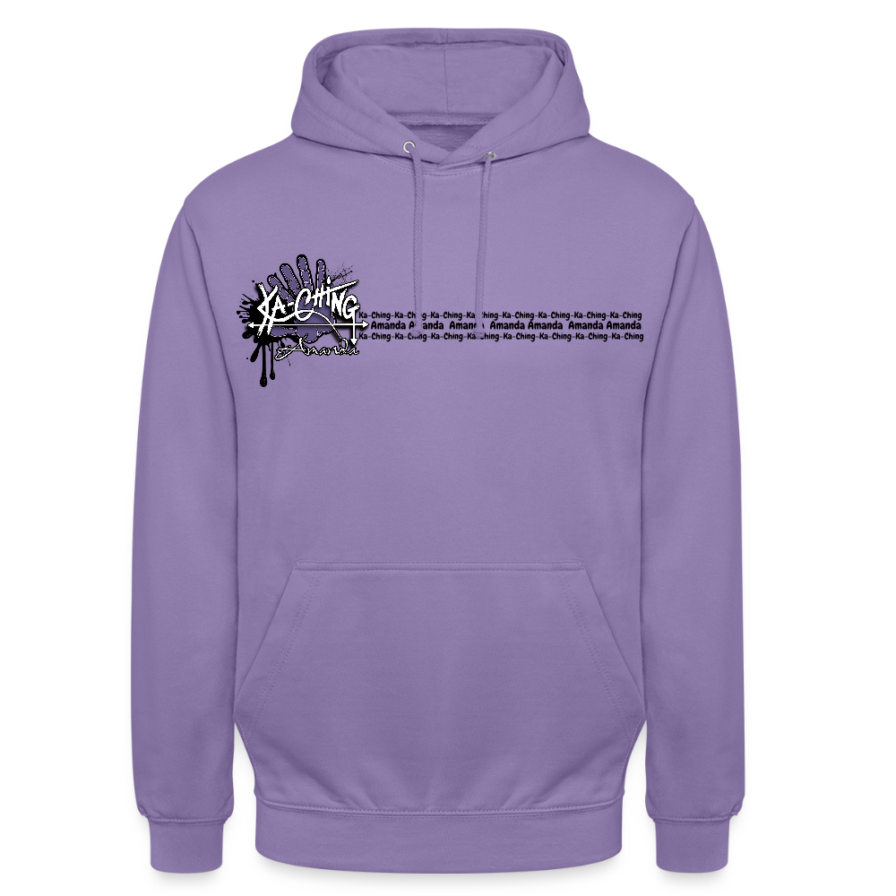 Ka-Ching Unisex Hoodie Ching Purple logo - lavender