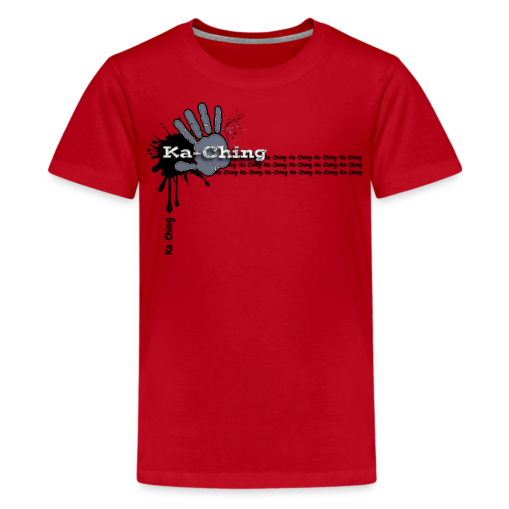 Unisex T-Shirt Ching Silver Logo - red