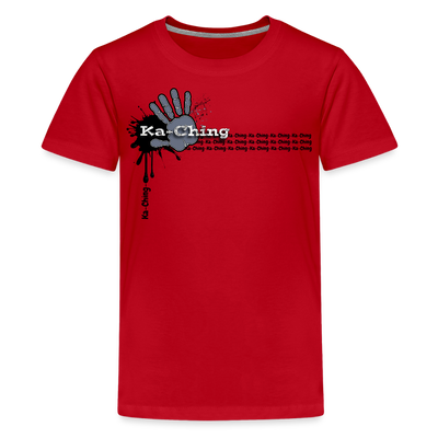 Unisex T-Shirt Ching Silver Logo - red