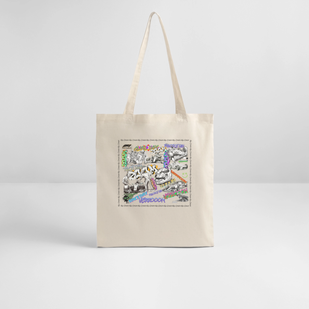 Graffiti F1Tote Bag - natural raw