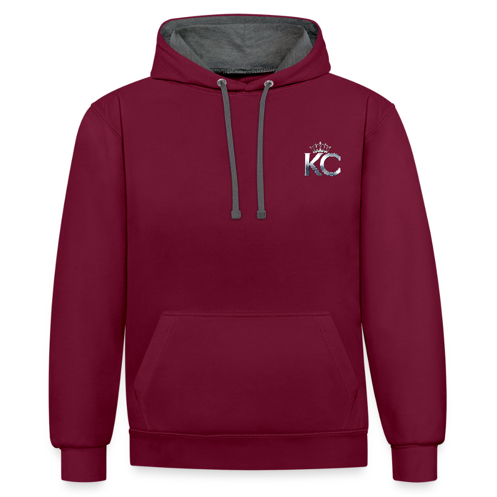 Silver Range Barclays bank Robɓery 1970 Hoodie limited edition - burgundy/charcoal