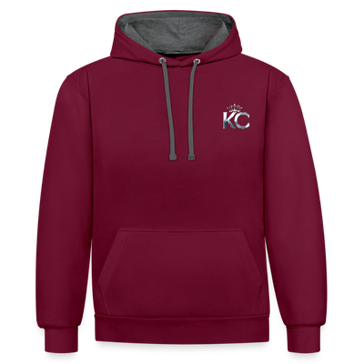 Silver Range Barclays bank Robɓery 1970 Hoodie limited edition - burgundy/charcoal