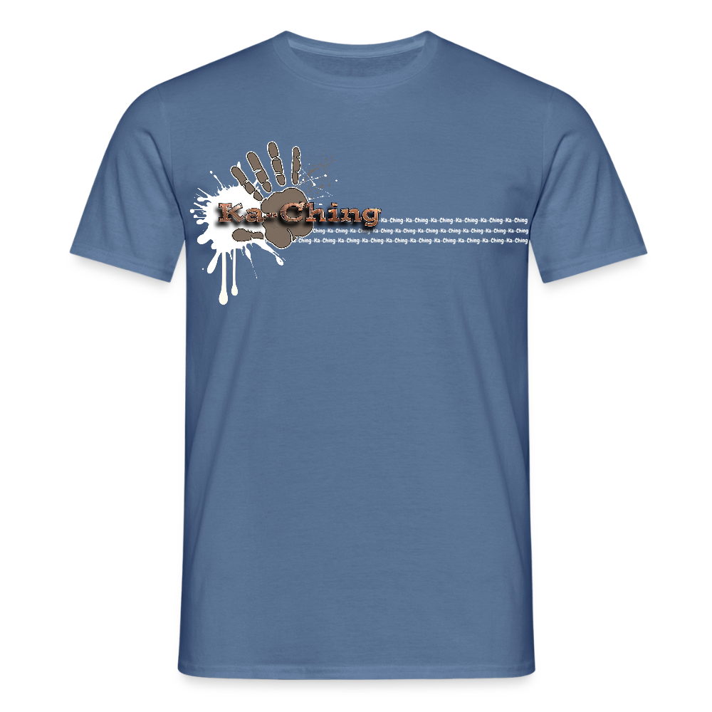 Unisex T-Shirt Ching Bronze Logo WH/Dark CHBR-T-04d - dove blue 
