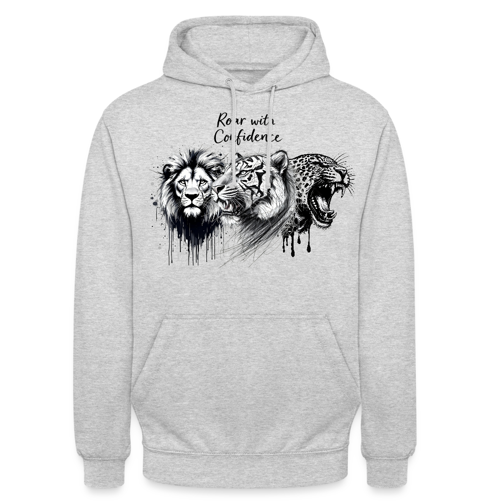 Ka-Ching Raw with confidence Unisex Hoodie - light heather grey