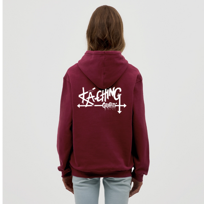 Minimal Range Unisex Hoodie limited Ka-Ching ⁶design - bordeaux