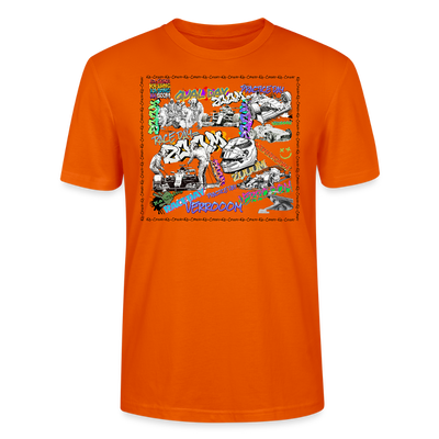 Ka-Ching Motorsports Graffiti T-Shirt - bright orange
