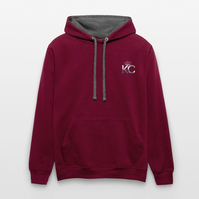 Silver Range Barclays bank Robɓery 1970 Hoodie limited edition - burgundy/charcoal